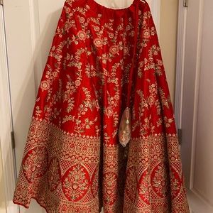 Never Worn Designer Red Wedding Bridal Outfit